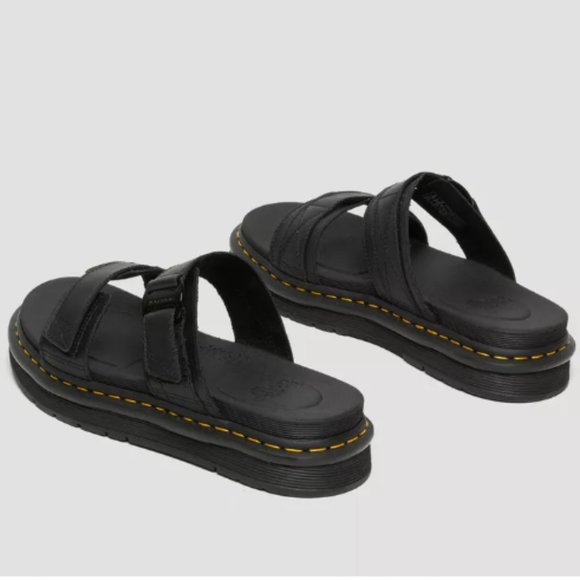 NWOT Dr. Martens Chilton Leather Men's Slide Sandal in Black Size 8M #131 - Picture 10 of 16